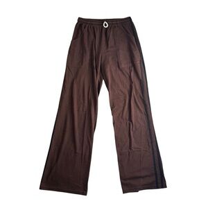 Vintage 90s Brown Black Striped Athletic Sweatpants